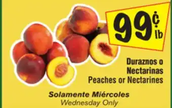 El Super Peaches or Nectarines offer