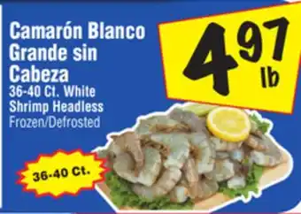 El Super White Shrimp offer