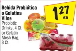 El Super Probiotic Drinks, 4 Ct. or Gelatin Mesh Bag, 8 Ct offer