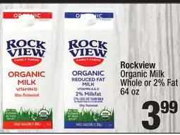 Super King Markets Rockview Organic Milk Whole or% offer