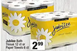 Super King Markets Jubilee Bath Tissue 12 ct or Paper Towels 6 ct offer