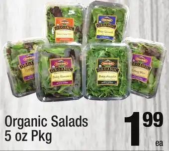 Super King Markets Organic Salads offer