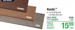 Menards UltraDeck Rustic 8' Gray Low-Maintenance Composite Decking offer