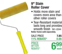 Menards 9 Deck Stain Roller Cover offer