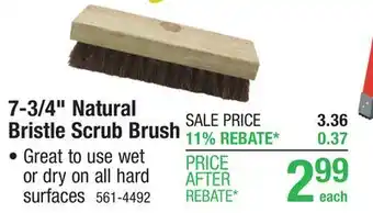 Menards Natural Bristle Scrub Brush offer