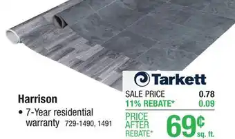 Menards Tarkett Harrison Silver Cloud Sheet Vinyl 12 ft. Wide offer