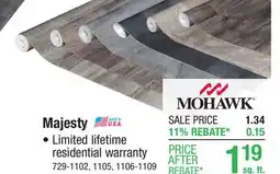 Menards Mohawk Majesty Mountain Ledge Sheet Vinyl 12 ft. Wide offer
