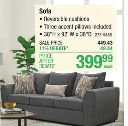 Menards Laney Shadow Sofa offer