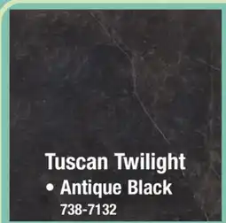 Menards Mohawk Tuscan Twilight Antique Black 24 x 24 Porcelain Floor and Wall Tile offer