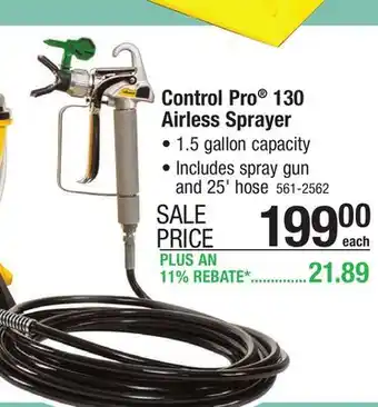 Menards Wagner Control Pro 130 High Efficiency Airless Paint Sprayer offer