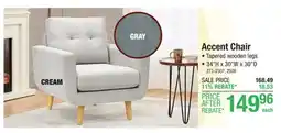 Menards Cream Accent Chair offer
