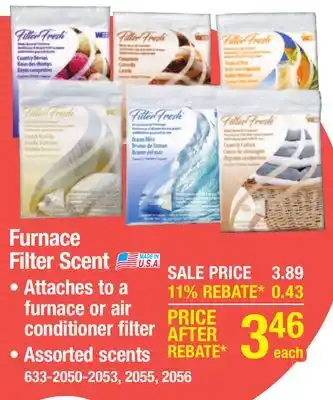 Menards Filter Fresh Berry Scented Air Filter Air Freshener offer