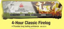 Menards Pine Mountain Classic 4-Hour Firelog offer