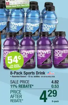 Menards Powerade Mountain Berry Blast Sports Drink - 8 Pack offer