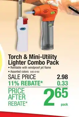 Menards MK Torch and Stick Lighter Combo Pack offer