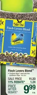 Menards Better Bird Better Blend Premium Finch Lovers Blend Bird Food Seed - 5 lb offer