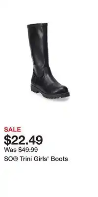 Kohl's SO Trini Girls' Boots offer
