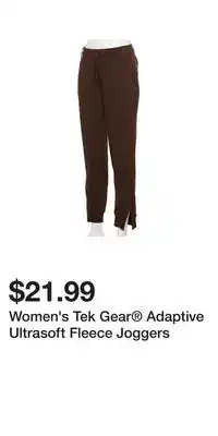 Kohl's Women's Tek Gear Adaptive Ultrasoft Fleece Joggers offer