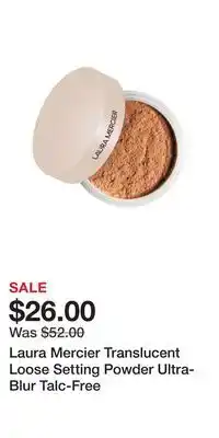 Laura Mercier Translucent Loose Setting Powder Ultra-Blur Talc-Free