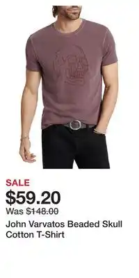Nordstrom John Varvatos Beaded Skull Cotton T-Shirt offer