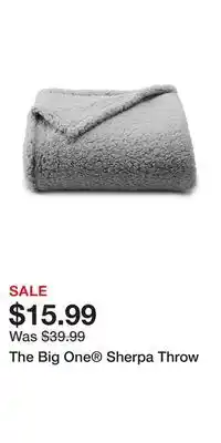 Kohl's The Big One Sherpa Throw offer