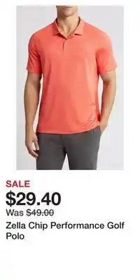 Nordstrom Zella Chip Performance Golf Polo offer