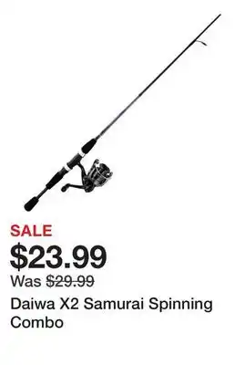 Dick's Sporting Goods Daiwa X2 Samurai Spinning Combo offer