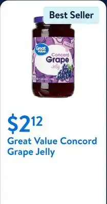 Walmart Great Value Concord Grape Jelly offer