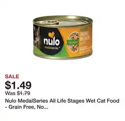 Petsmart Nulo MedalSeries All Life Stages Wet Cat Food - Grain Free, No Corn, Wheat & Soy, 3 Oz offer