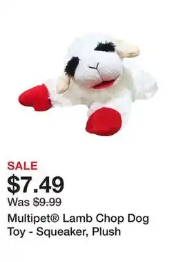 Petsmart Multipet Lamb Chop Dog Toy - Squeaker, Plush offer