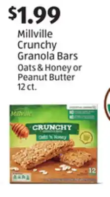 Aldi Millville Crunchy Granola Bars offer