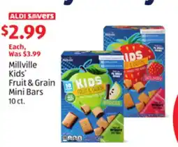 Aldi Millville Kids' Fruit & Grain Mini Bars offer