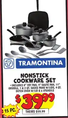 Ollie's NONSTICK COOKWARE SET offer