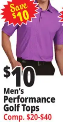 Ocean State Job Lot Men's Performance Golf Tops offer