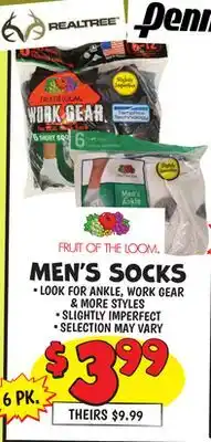 Ollie's MEN'S SOCKS offer