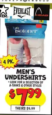 Ollie's MEN'S UNDERSHIRTS offer