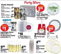 Ocean State Job Lot Disposable Serveware offer