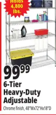 Ocean State Job Lot Method Storage Systems 6-Tier Heavy-Duty Adjustable Wire Shelving offer