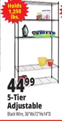 Ocean State Job Lot 5-Tier Adjustable offer