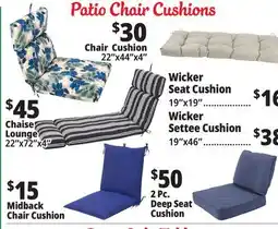 Ocean State Job Lot Patio Cushions offer