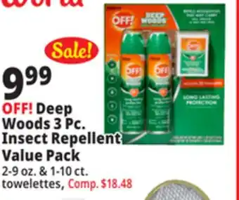 Ocean State Job Lot OFF! Deep Woods Insect Repellent V Combo Pack offer
