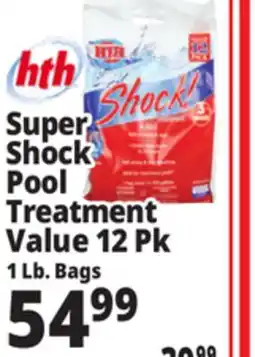 Ocean State Job Lot HTH Super Shock Pool Shock Treatment 12 Count offer