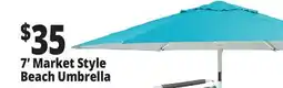 Ocean State Job Lot 7' Market Style Tilting Beach Umbrella offer