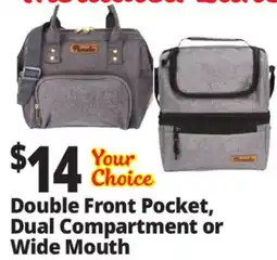 Ocean State Job Lot Double Front Pocket, Dual Compartment or Wide Mouth offer