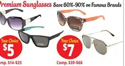 Ocean State Job Lot Premium Sunglasses offer