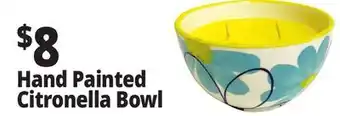 Ocean State Job Lot Hand Painted Citronella Bowl offer