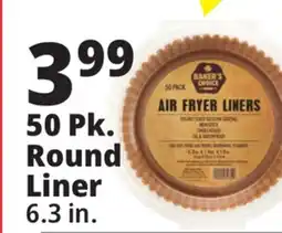 Ocean State Job Lot Baker's Choice Round Air Fryer Liners 50 Count offer
