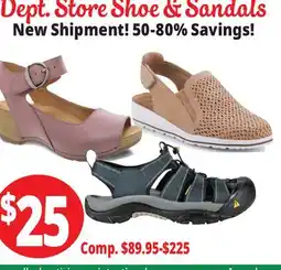 Ocean State Job Lot Dept. Store Shoe & Sandals offer
