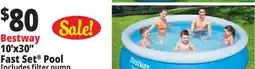 Ocean State Job Lot Bestway 10' x 30 Fast Set Above Ground Pool offer