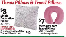 Ocean State Job Lot Throw Pillows & Travel Pillows offer